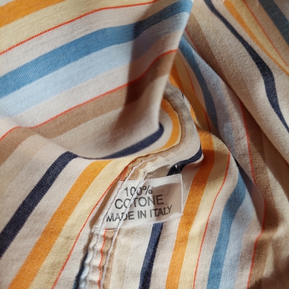 Vintage MONTERREY SHIRTS SHIRTMAKER made in Italy 100% Cotton striped Retro - Picture 7 of 14